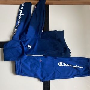 Champs two piece sweat suit